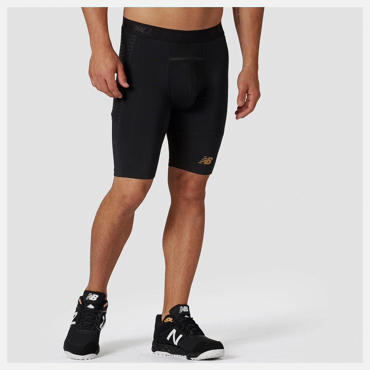 Team Black 4040 Compression Slider Short New Balance Clothing