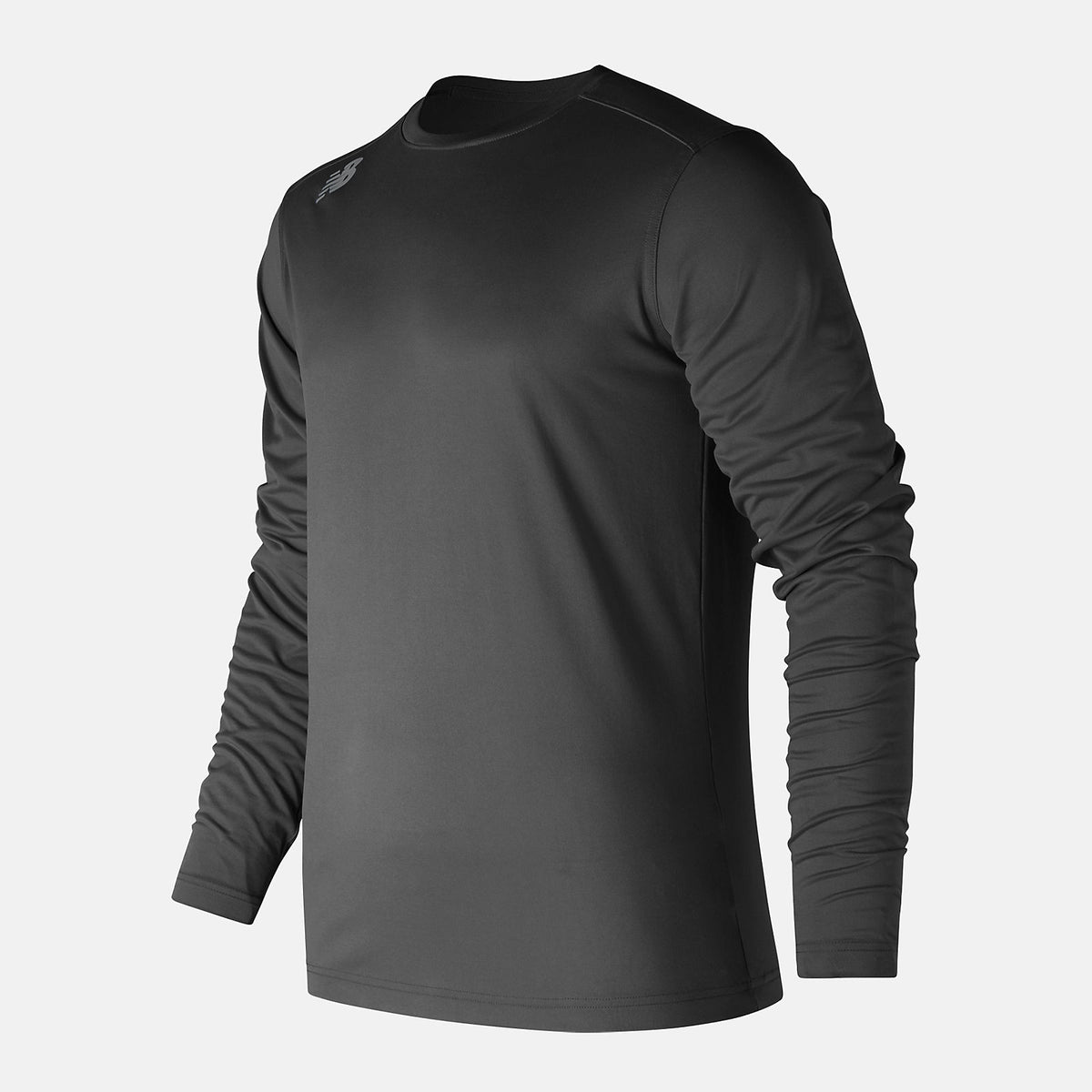 Team Black LS Tech Baseball Tee New Balance Clothing