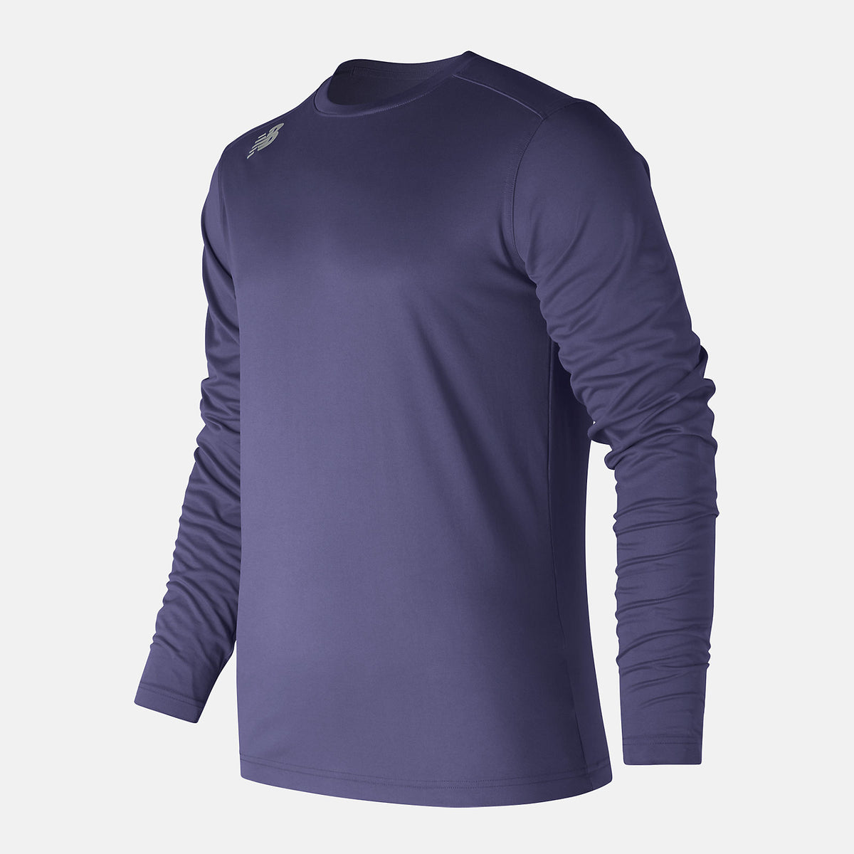 Team Navy LS Tech Baseball Tee New Balance Clothing