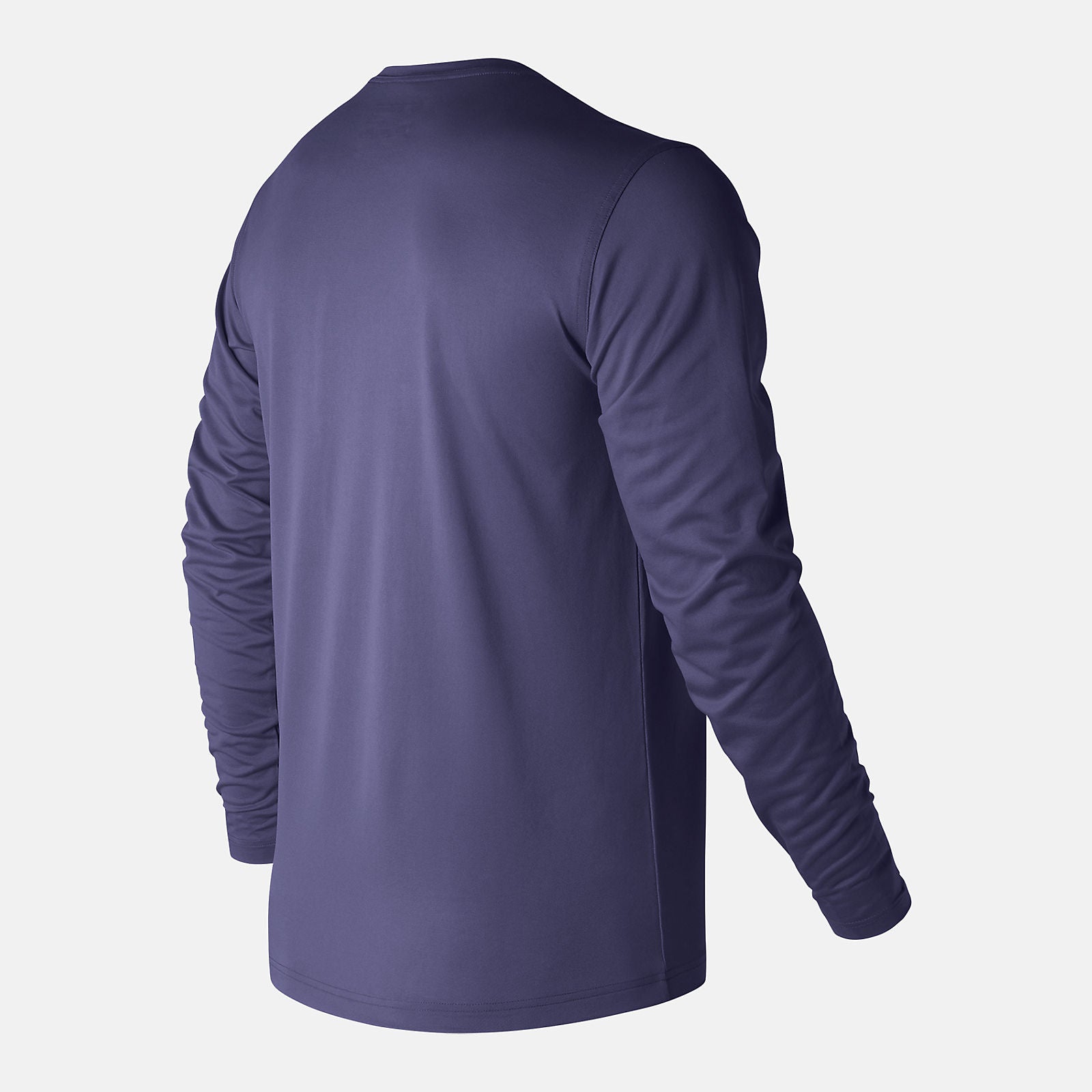 Team Navy LS Tech Baseball Tee New Balance Clothing