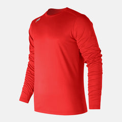 Team Red LS Tech Baseball Tee New Balance Clothing