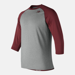 Team Cardinal 3/4 Baseball Raglan Top New Balance Clothing