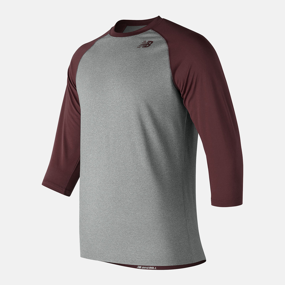 Team Maroon 3/4 Baseball Raglan Top New Balance Clothing