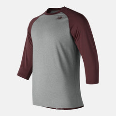 Team Maroon 3/4 Baseball Raglan Top New Balance Clothing