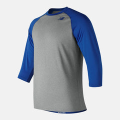 Team Royal 3/4 Baseball Raglan Top New Balance Clothing