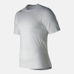 White NB SS Compression Top New Balance Clothing