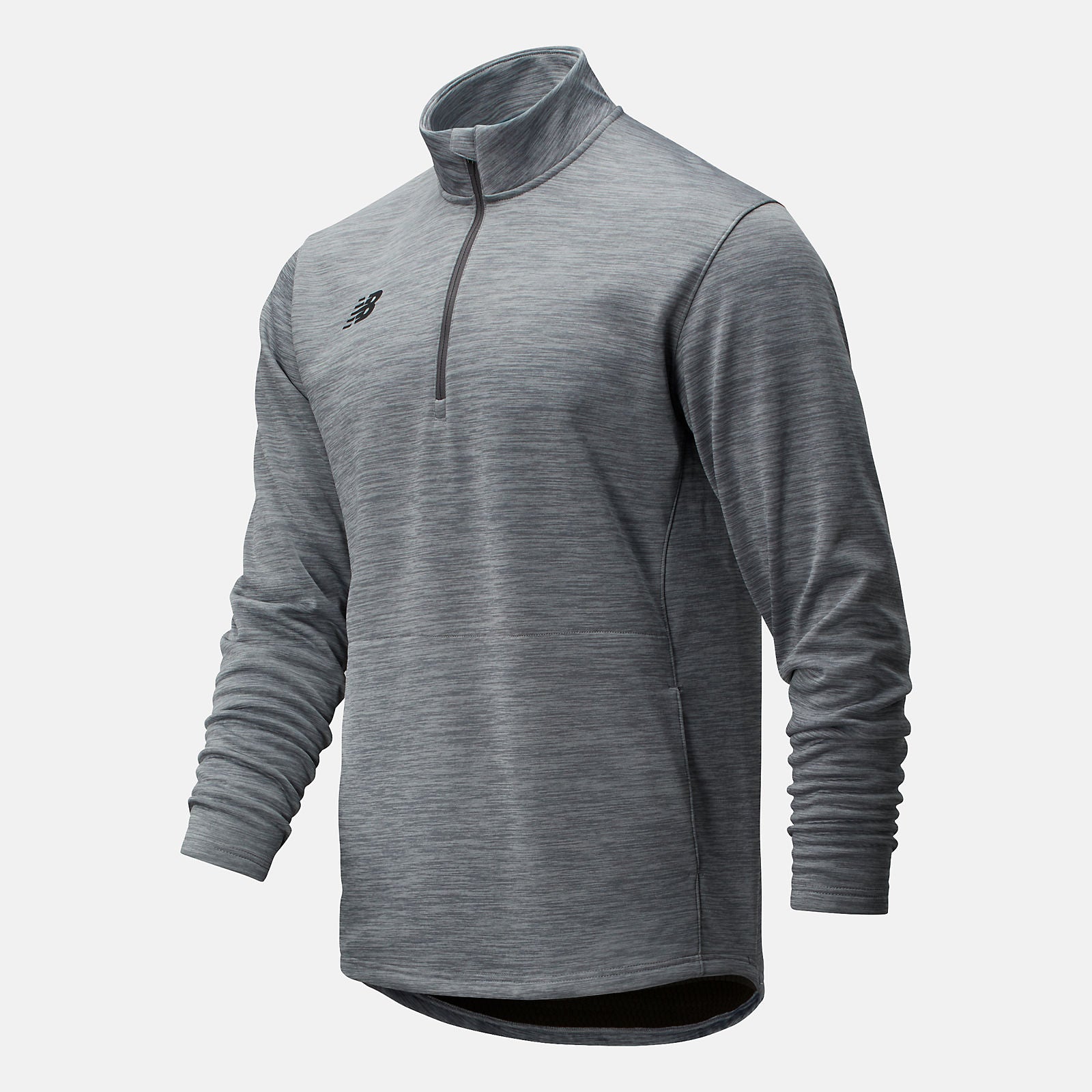 Med Heather Grey Thermal Half Zip New Balance Clothing