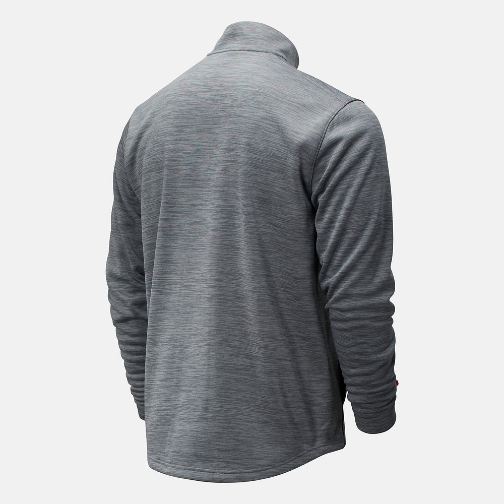 Med Heather Grey Thermal Half Zip New Balance Clothing