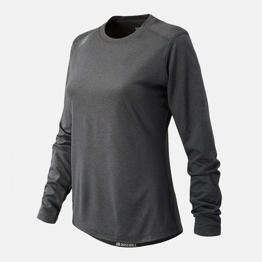 Dark Heather Grey NB Long Sleeve Tech Tee New Balance Clothing