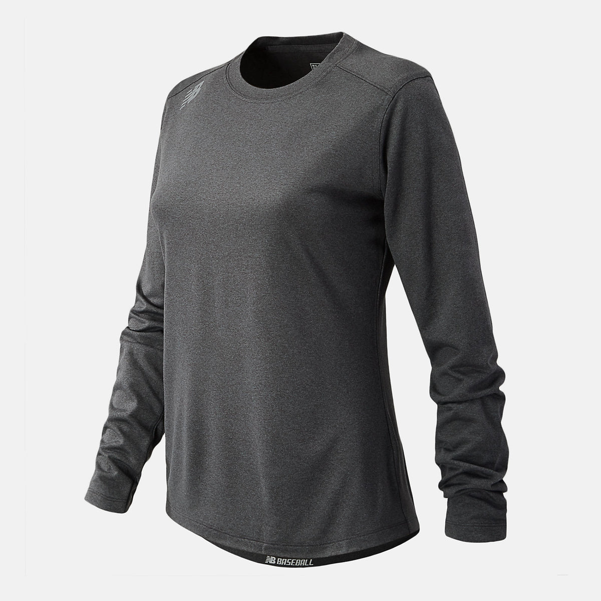 Dark Heather Grey NB Long Sleeve Tech Tee New Balance Clothing