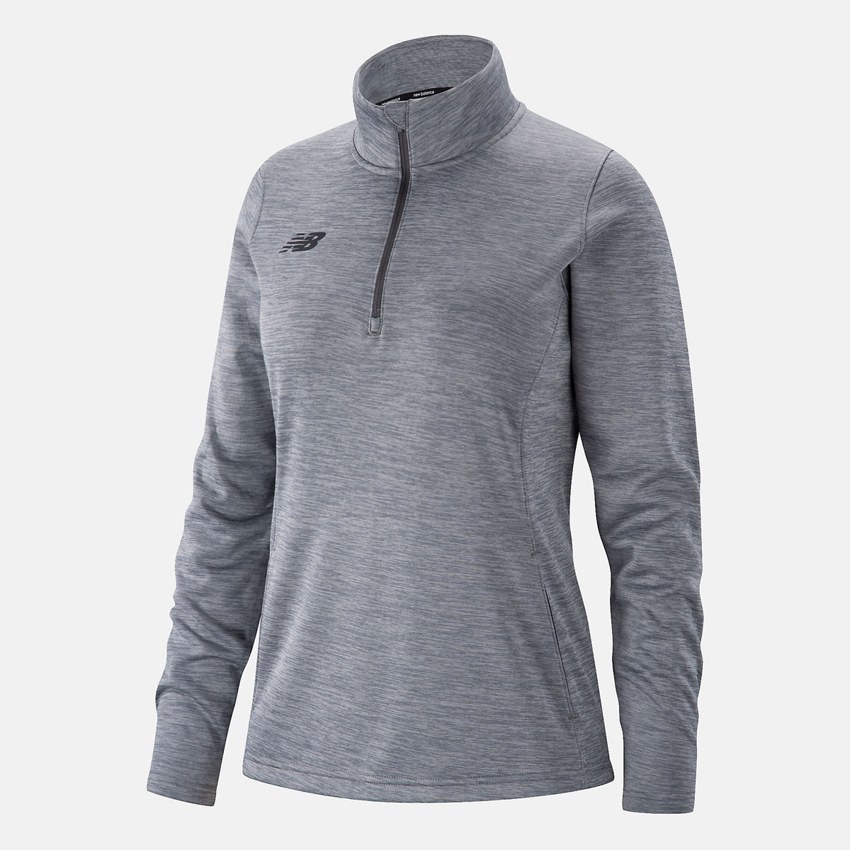 Med Heather Grey Women Thermal Half Zip New Balance Clothing