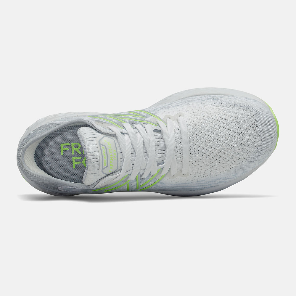 White/Bleached Lime Glo Fresh Foam 1080v11 New Balance Shoes