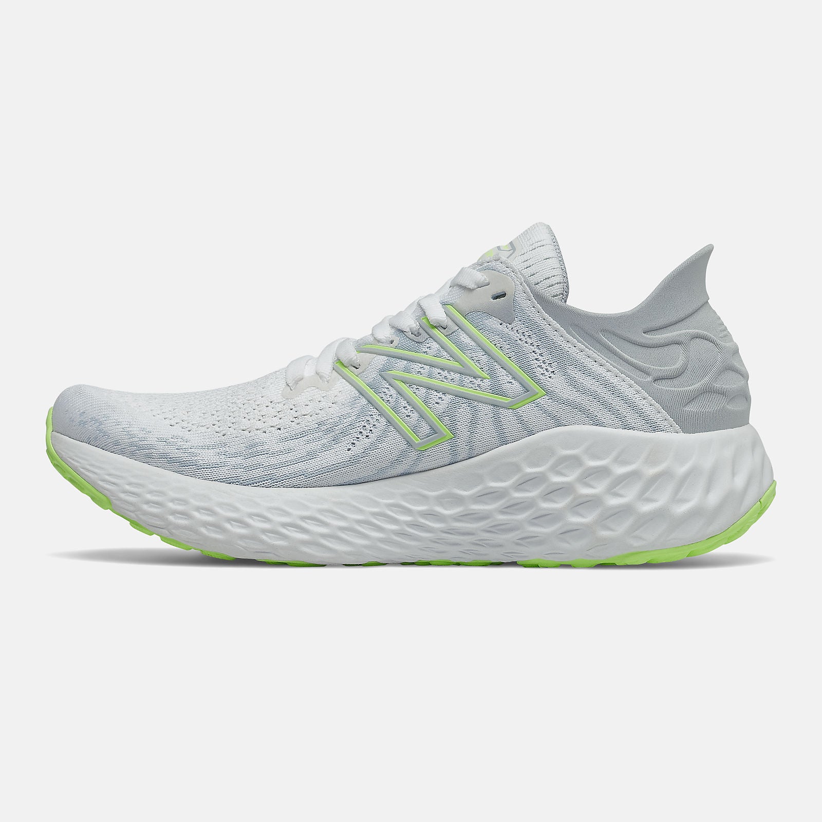 White/Bleached Lime Glo Fresh Foam 1080v11 New Balance Shoes
