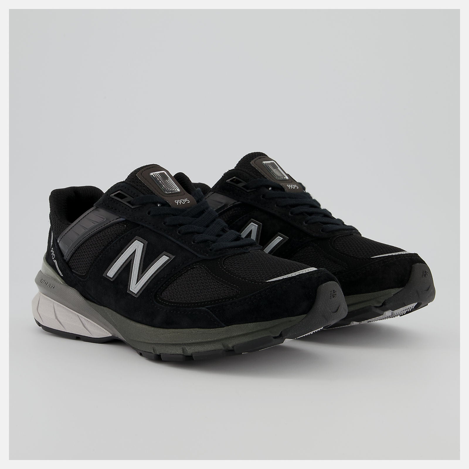 Black/Silver Made in US 990v5 New Balance Shoes