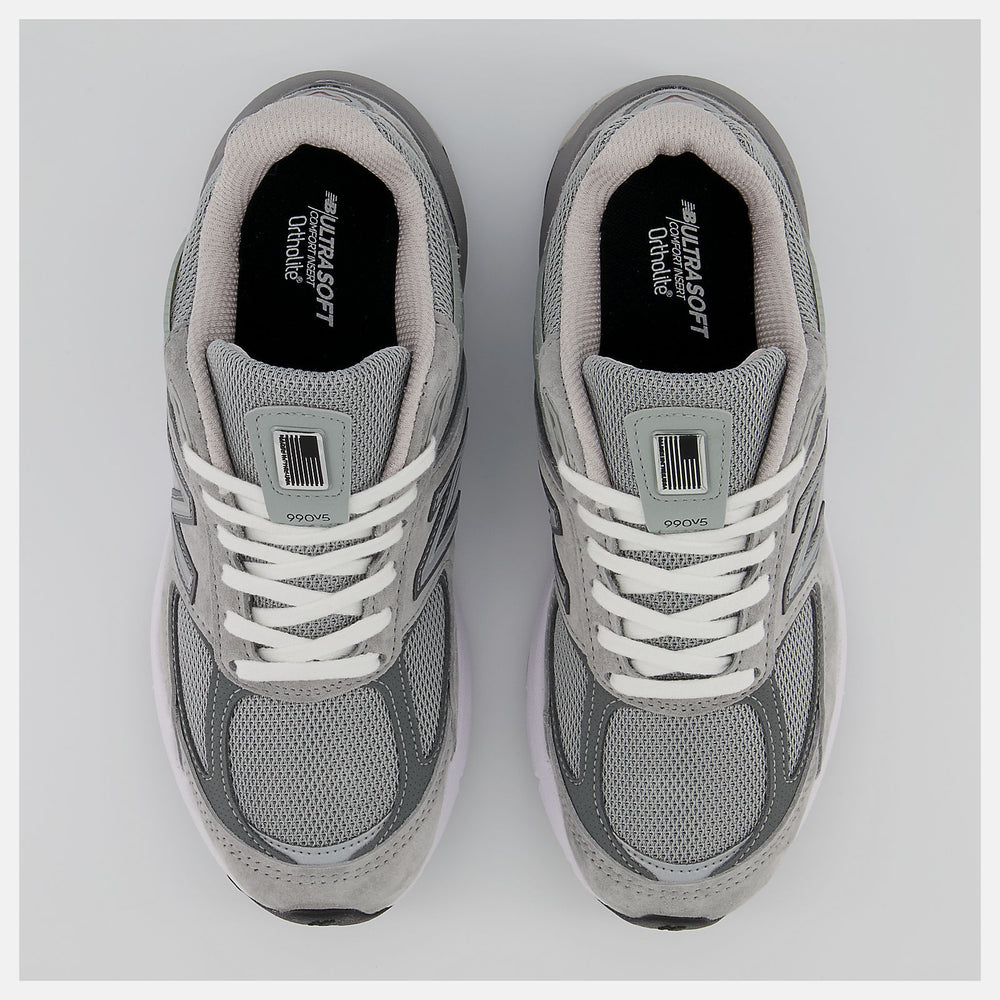 Grey/Castlerock Made in US 990v5 New Balance Shoes