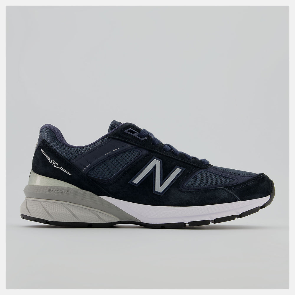 Navy/Silver Made in US 990v5 New Balance Shoes