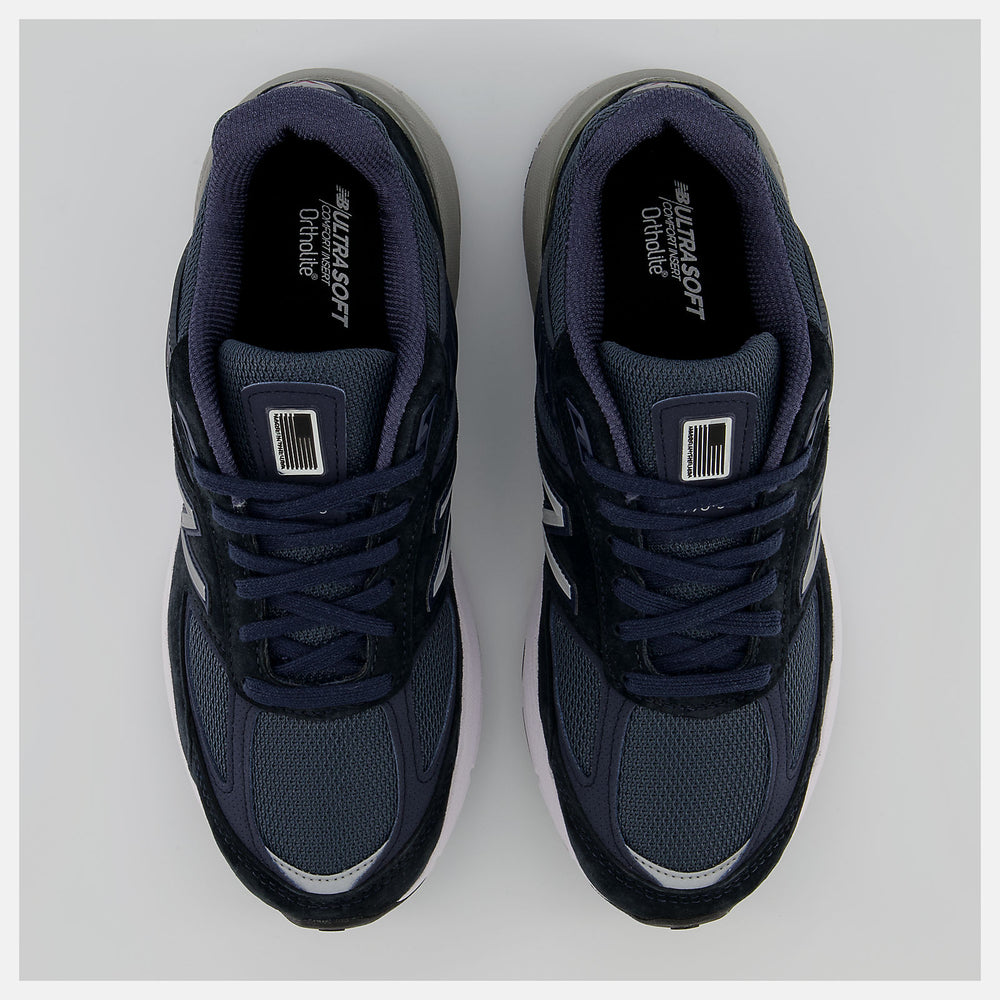 Navy/Silver Made in US 990v5 New Balance Shoes