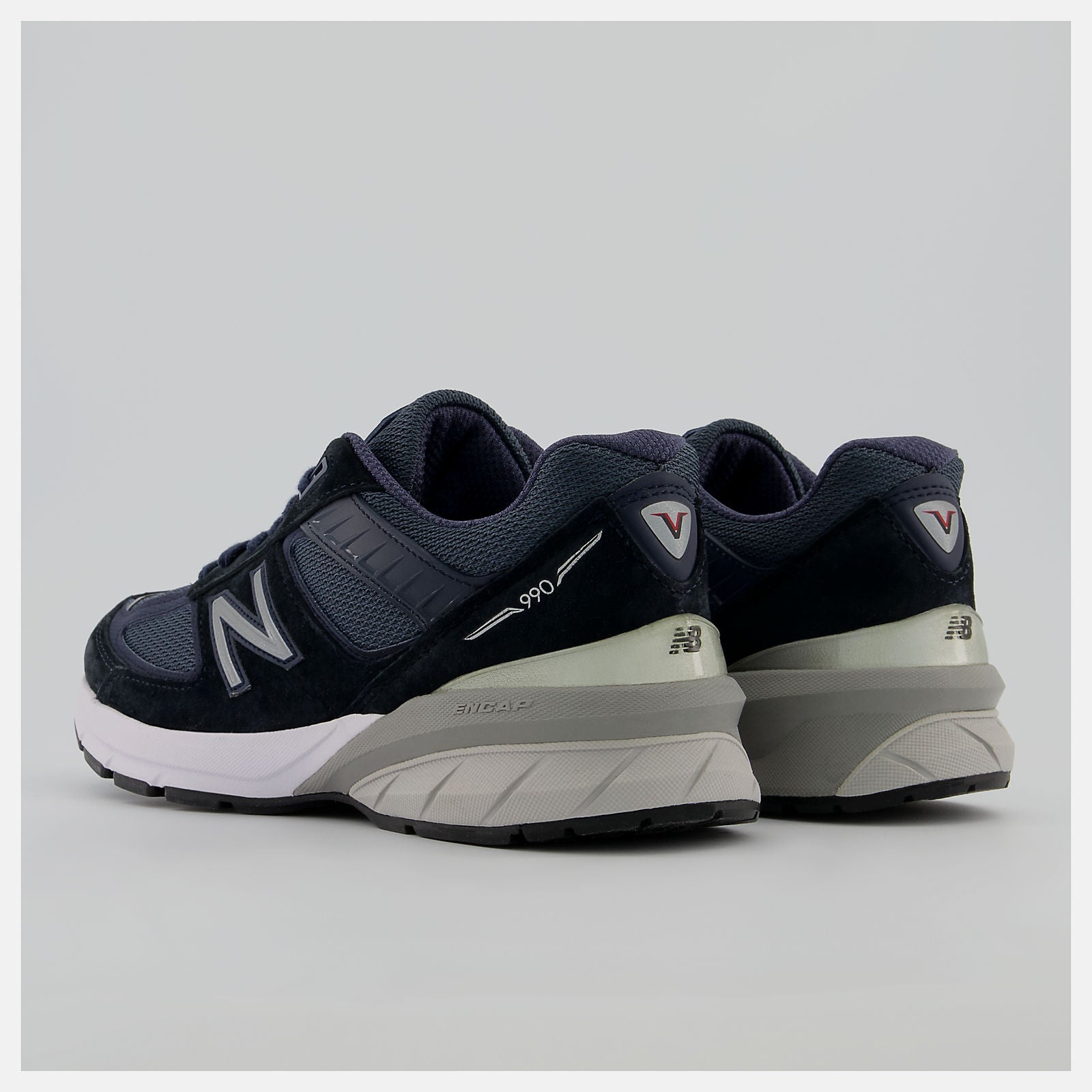 Navy/Silver Made in US 990v5 New Balance Shoes