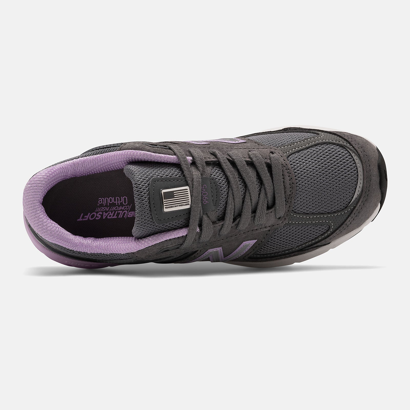 Lead/Dark Violet Glo Made IN US 990v5 New Balance Shoes