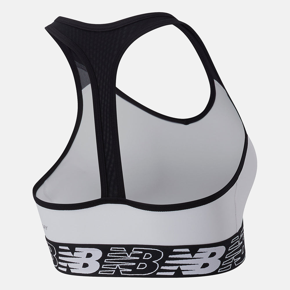 White NB Pace Bra 3.0 New Balance Clothing