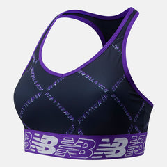 Deep Violet NB Pace Bra Printed 3.0 New Balance Clothing