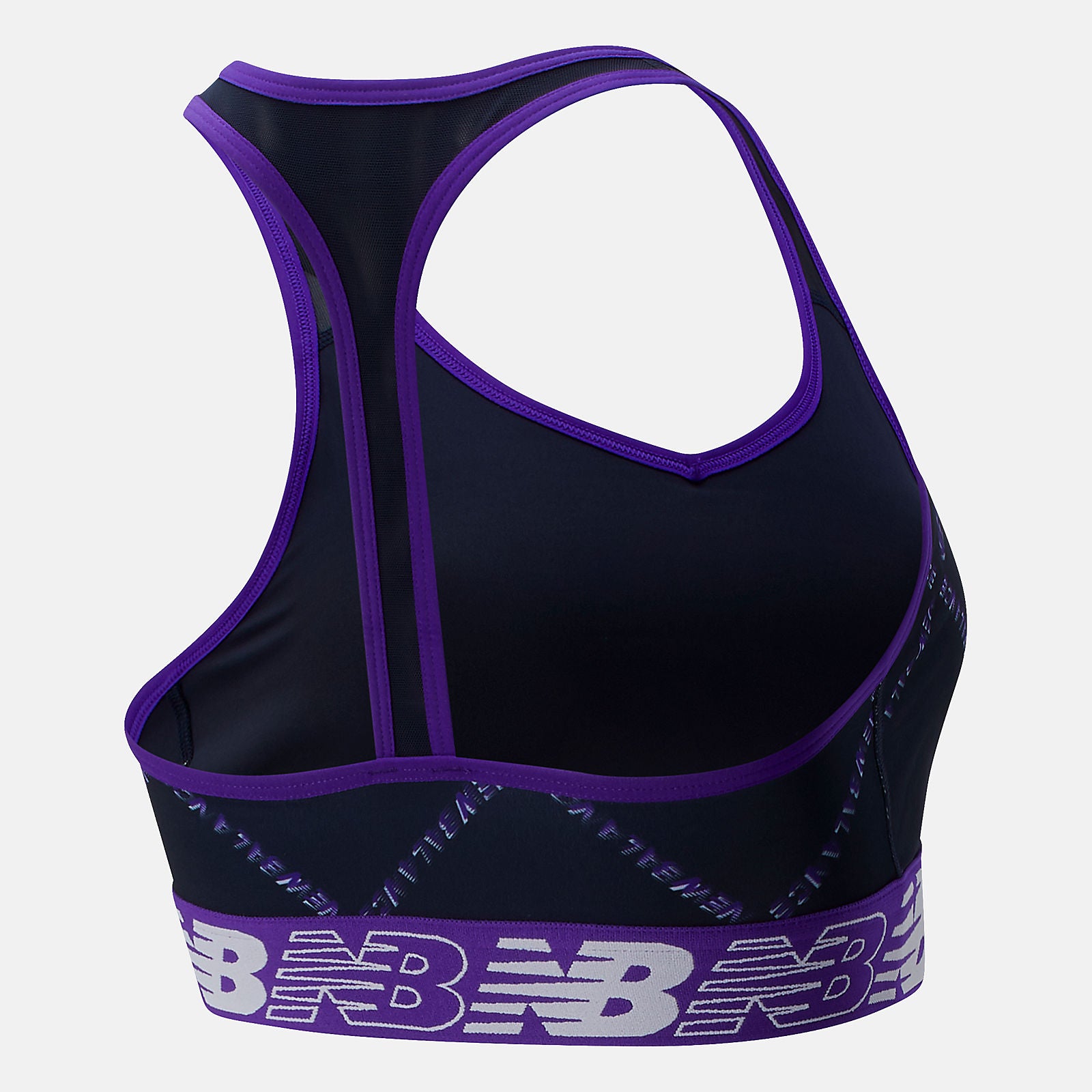 Deep Violet NB Pace Bra Printed 3.0 New Balance Clothing