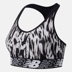 White/Black NB Pace Bra Printed 3.0 New Balance Clothing