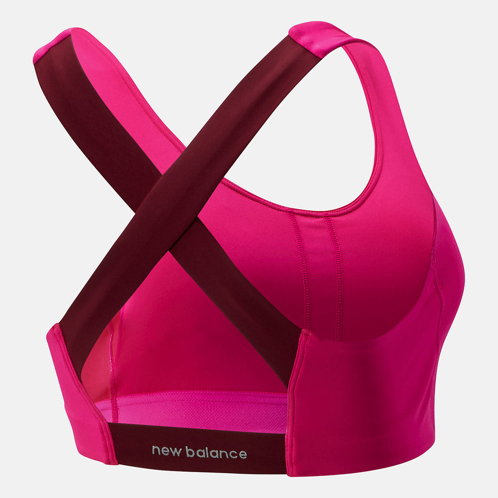 Pink Glo NB Fuel Bra New Balance Clothing