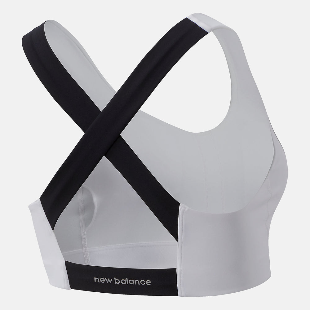 White NB Fuel Bra New Balance Clothing