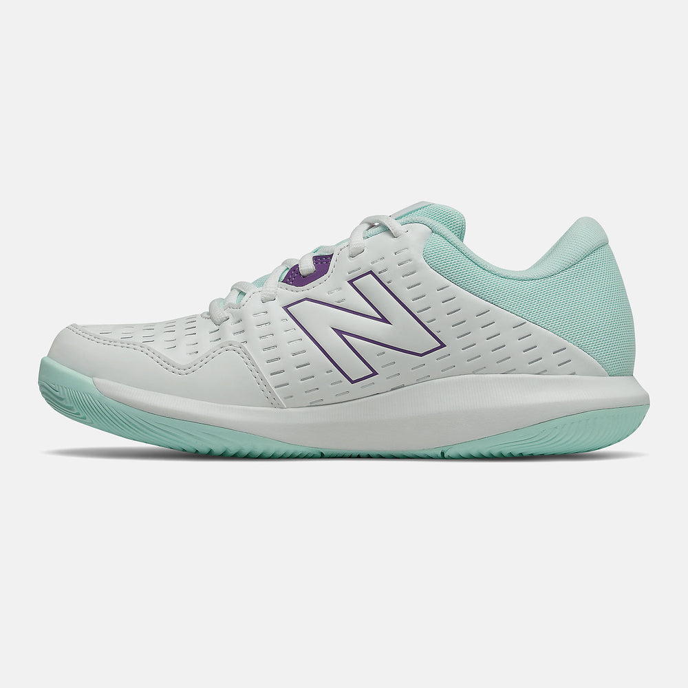 White/White Mint 696v4 New Balance Shoes