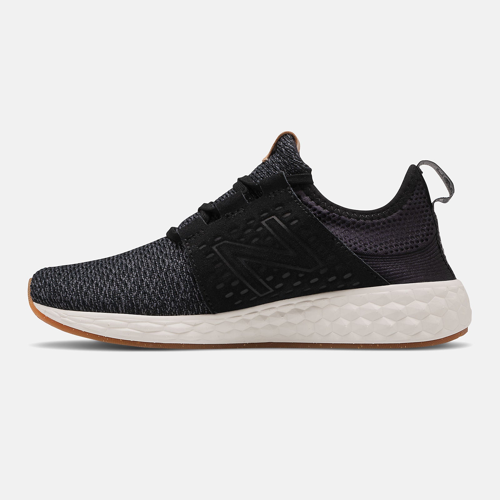 Black/Magnet and Sea Salt Fresh Foam Cruzv1 Reissue New Balance Shoes