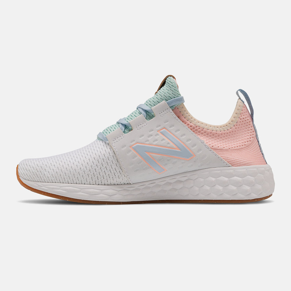 White/Cloud Pink Fresh Foam Cruzv1 Reissue New Balance Shoes