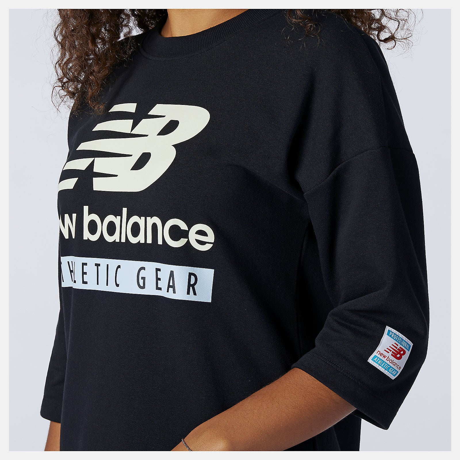 Black NB Essentials Field Day Crew Fleece Dress New Balance Clothing