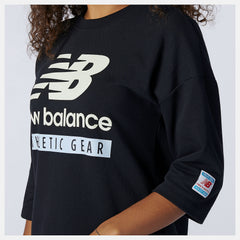 Black NB Essentials Field Day Crew Fleece Dress New Balance Clothing