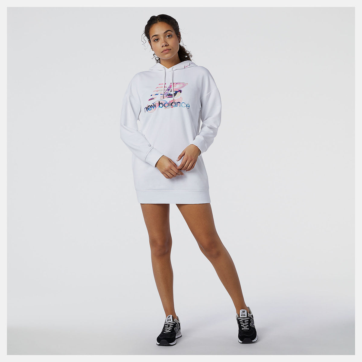 White NB Athletics Erin Loree Hoodie Dress New Balance Clothing