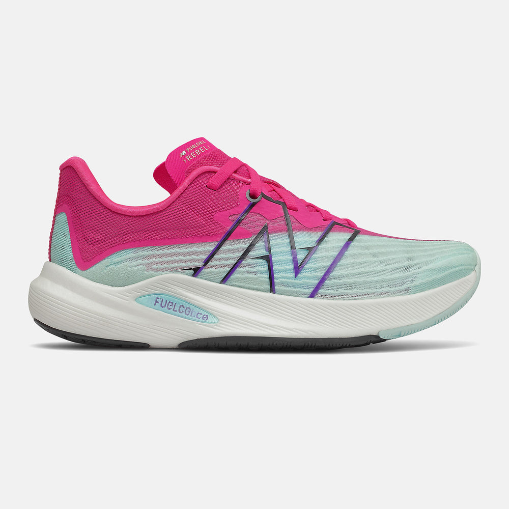 Pale Blue/Pink Glo FuelCell Rebel v2 New Balance Shoes