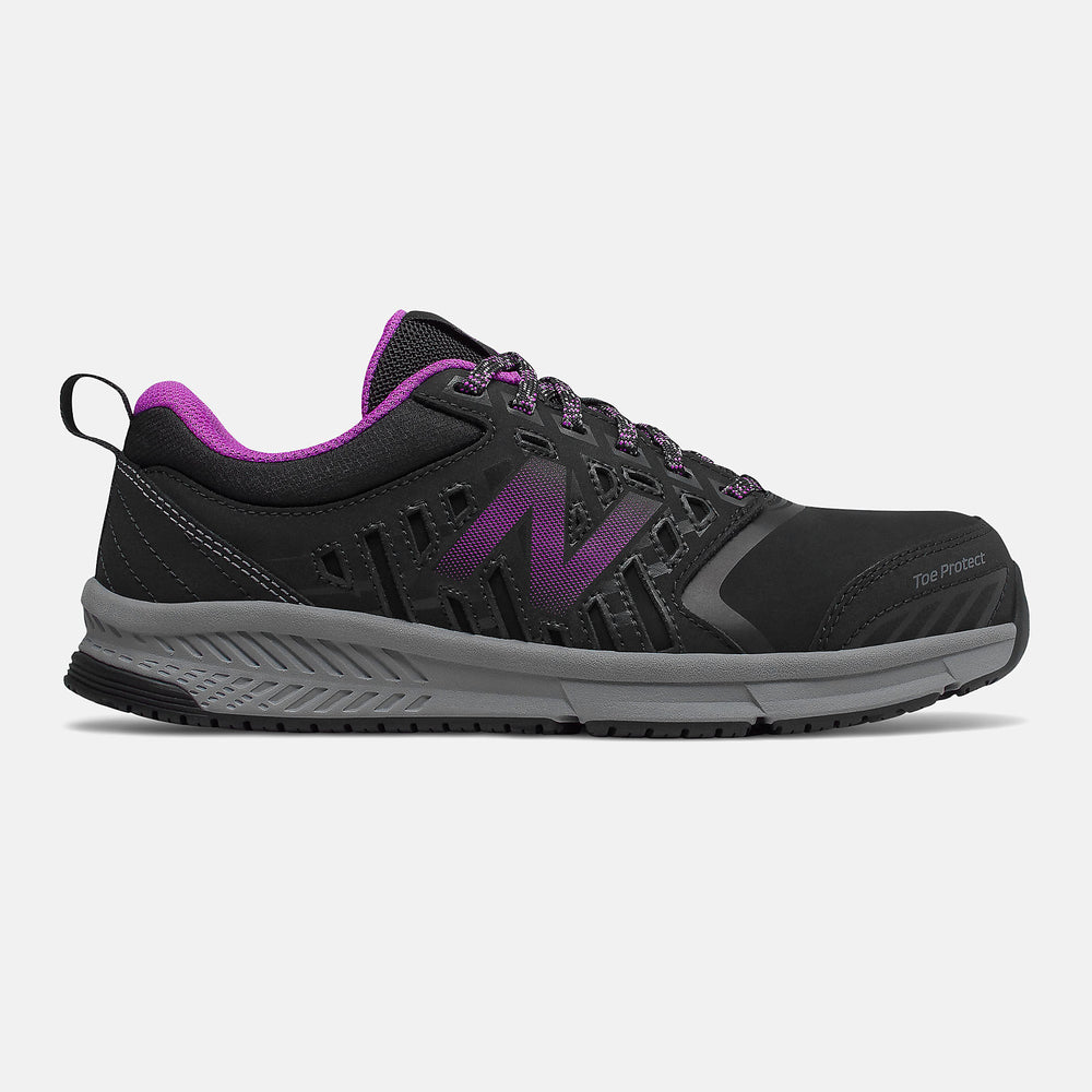 Black/Purple 412 Alloy Toe New Balance Shoes