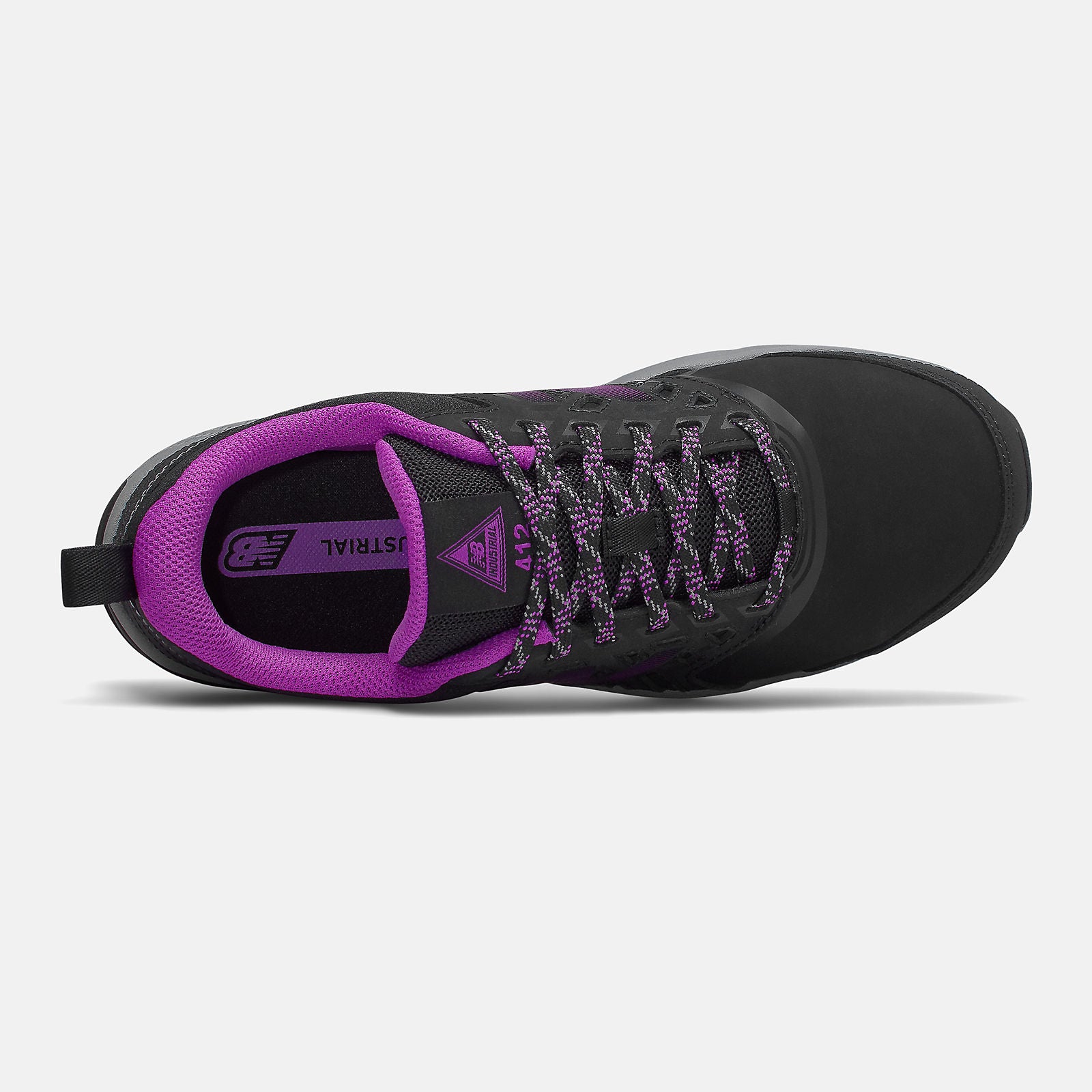 Black/Purple 412 Alloy Toe New Balance Shoes