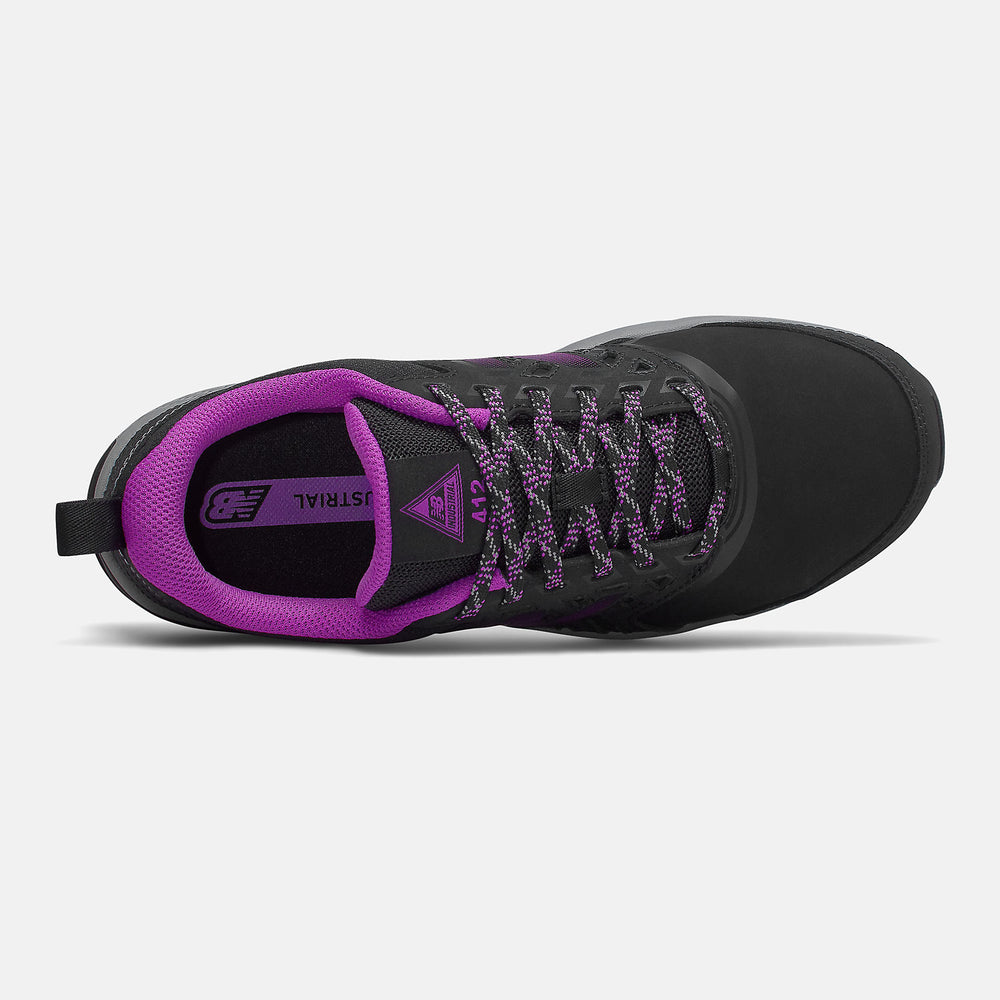 Black/Purple 412 Alloy Toe New Balance Shoes