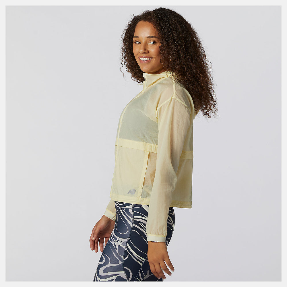 Clear Yellow Impact Run Light Pack Jacket New Balance Clothing