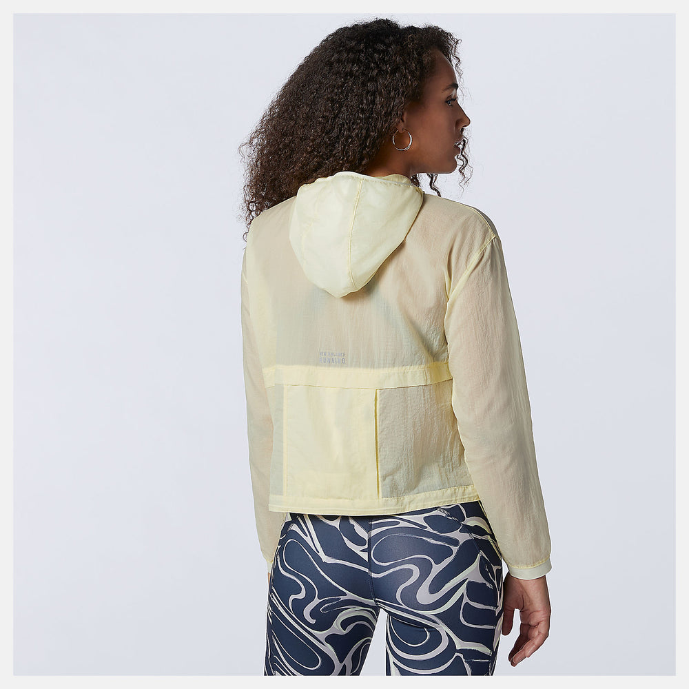 Clear Yellow Impact Run Light Pack Jacket New Balance Clothing