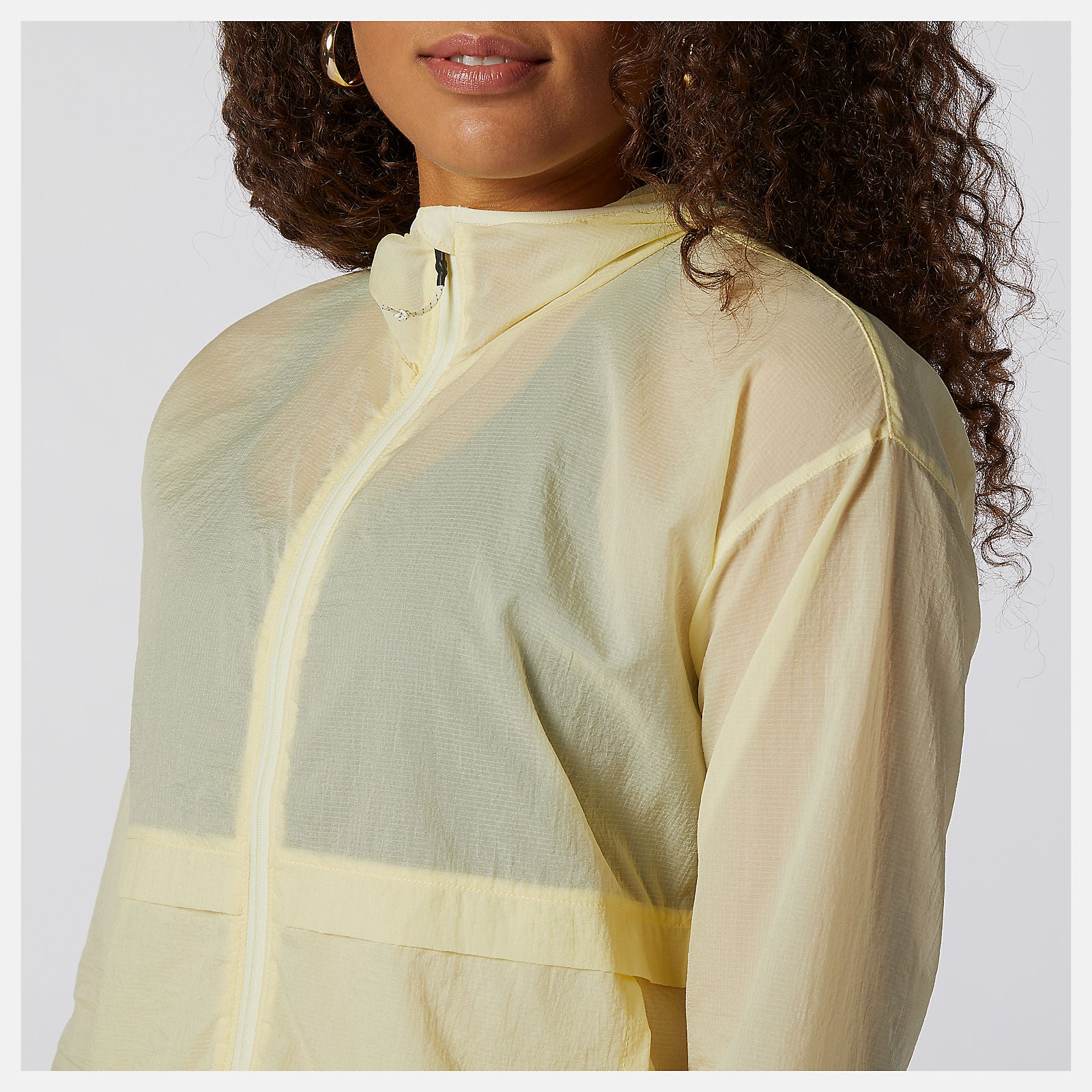 Clear Yellow Impact Run Light Pack Jacket New Balance Clothing