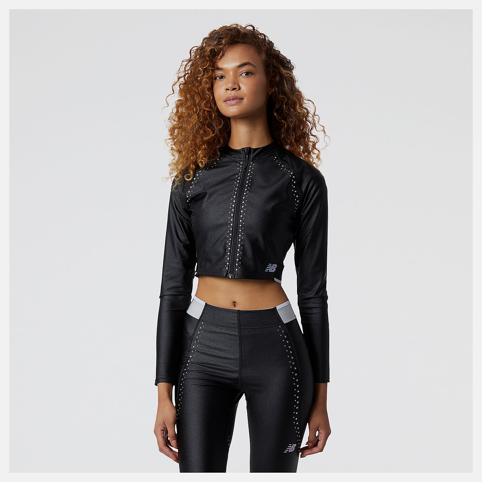 Black Syd Crop Jacket New Balance Clothing