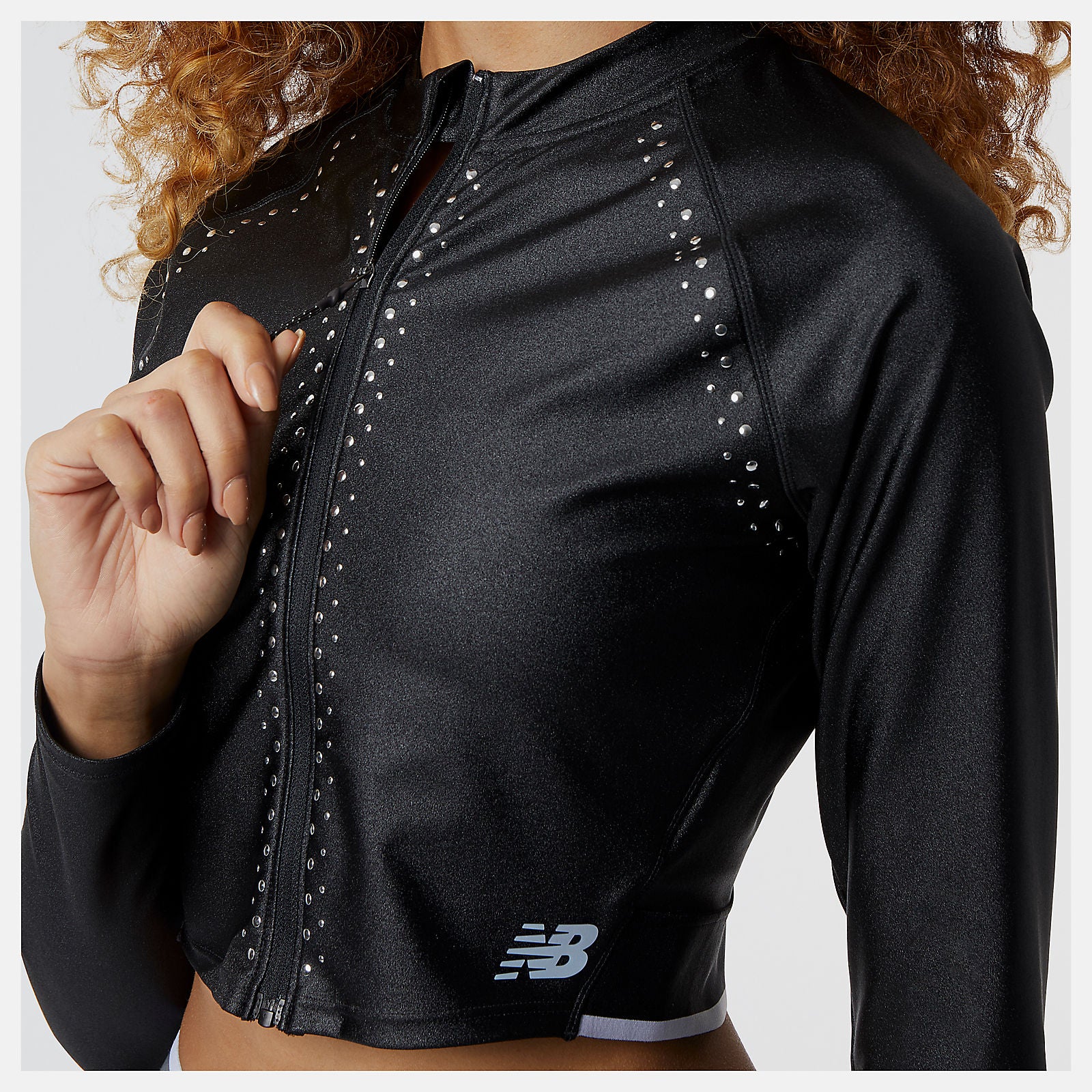 Black Syd Crop Jacket New Balance Clothing