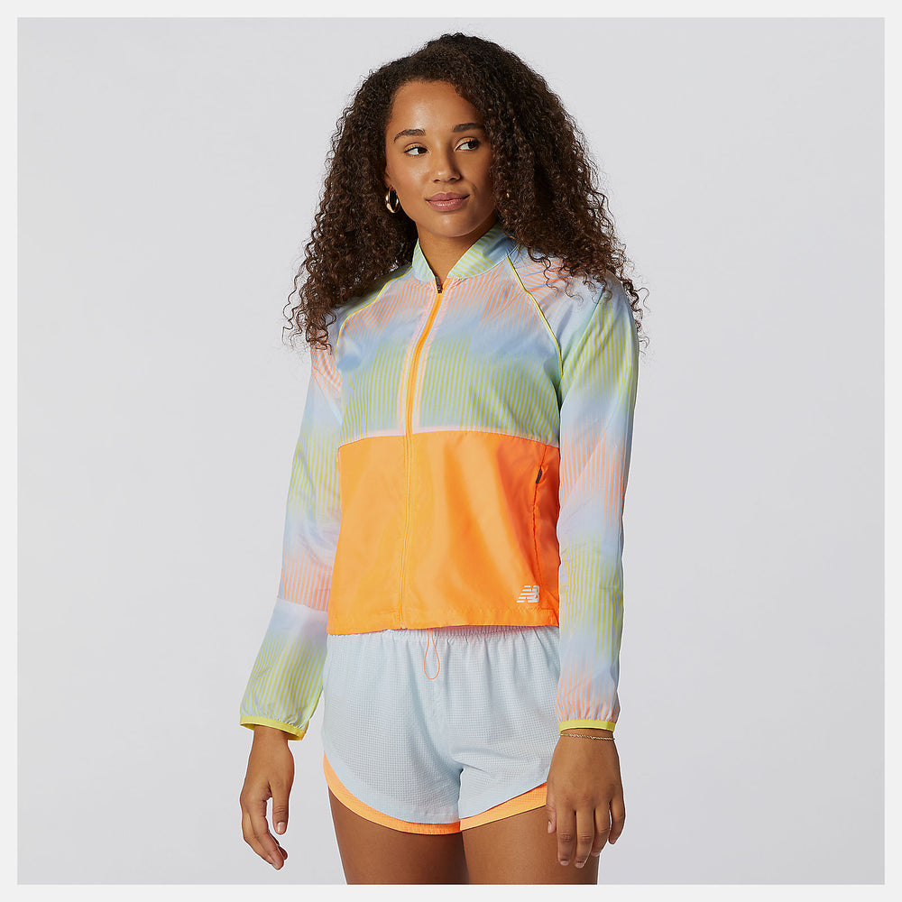 Citrus Punch Printed Fast Flight Jacket New Balance Clothing
