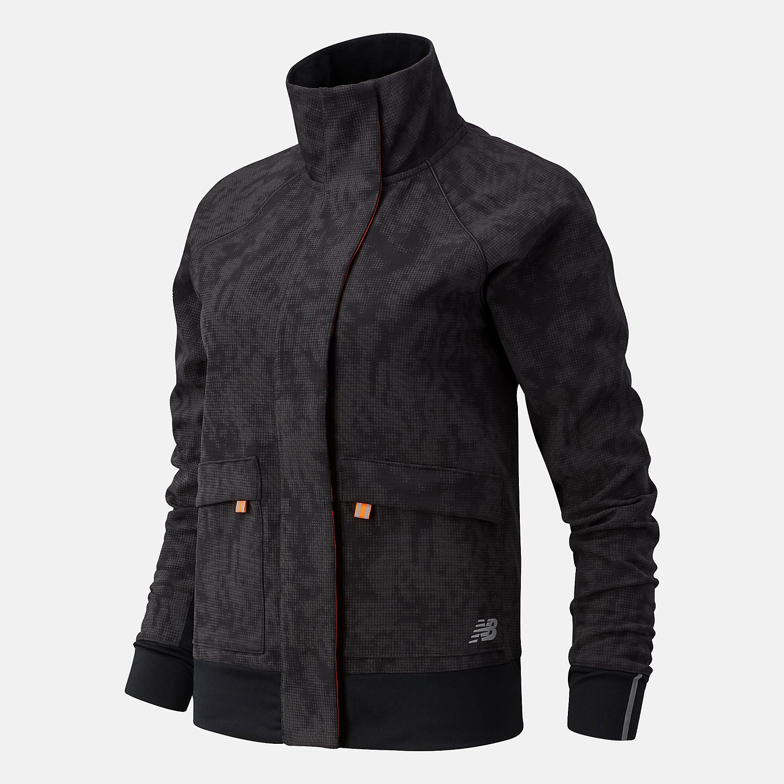 Black NYC Marathon Reflective Impact Run Winter Jacket New Balance Clothing