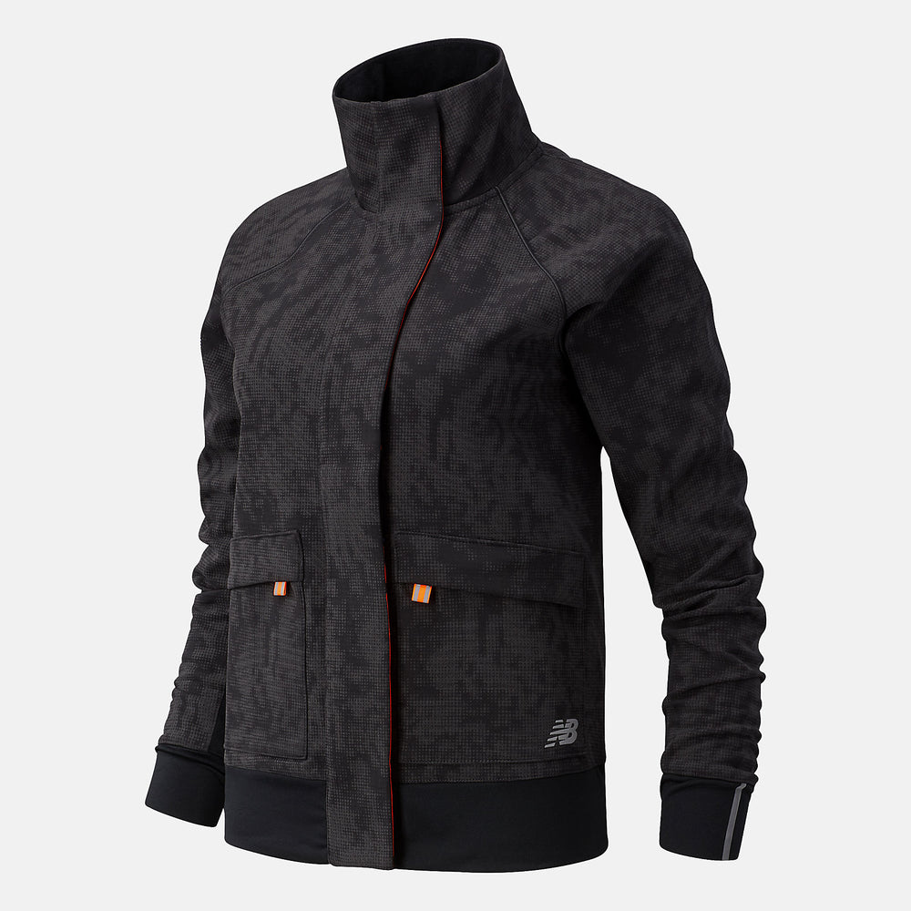 Black NYC Marathon Reflective Impact Run Winter Jacket New Balance Clothing