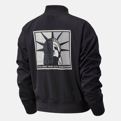 Black NYC Marathon Essentials Core Bomber Jacket New Balance Clothing