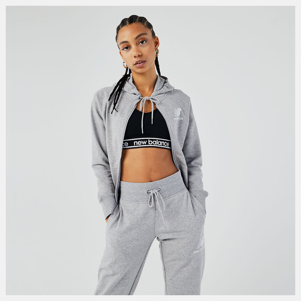 Athletic Grey Essentials FZ Hoodie New Balance Clothing