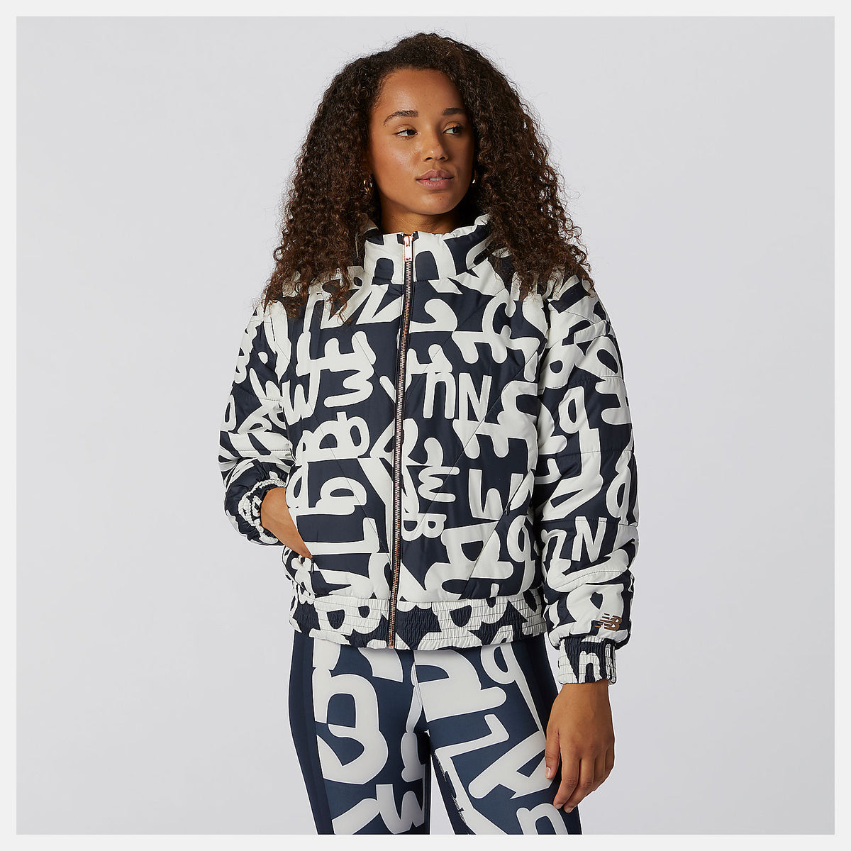 Eclipse Determination Packable Printed Quilted Jacket New Balance Clothing
